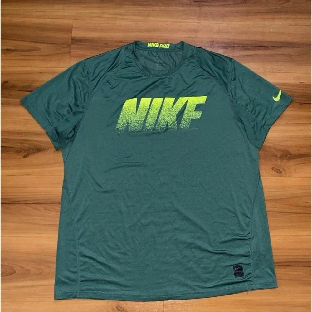 Mens Nike Pro Athletic Performance Active Short Sleeve T-Shirt - Picture 1 of 5